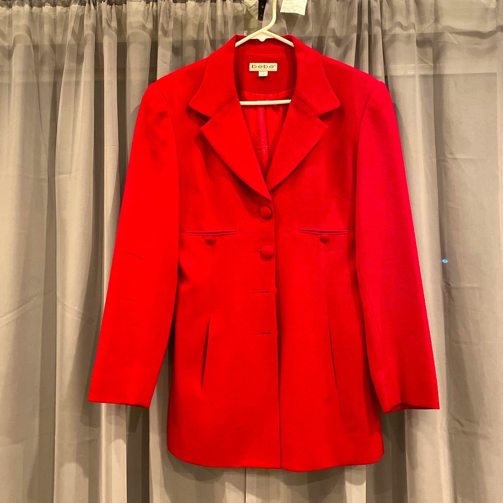 Red Bebe trench coat